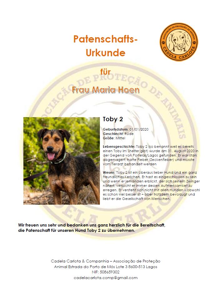 Preview of 'Beispiel Fuer Patenschaftsurkunde'